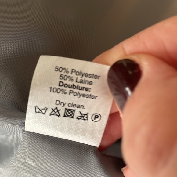 J. Crew Factory Gray Wool Blend Cocoon Coat - Picture 10 of 12